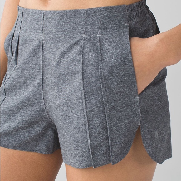 Lululemon Athletica Charcoal Athletic Shorts - Picture 1 of 7